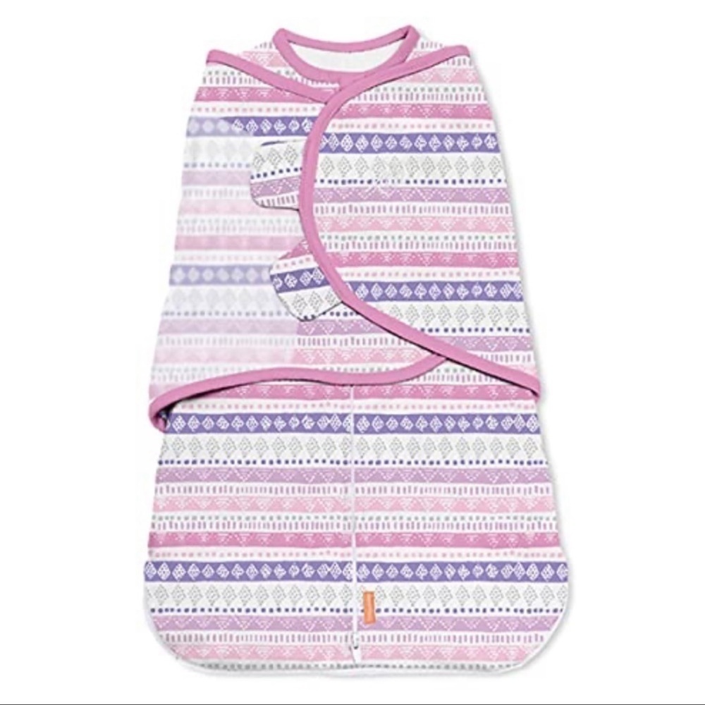 SwaddleMe Room To Grow With Purple/Pink-Grey Color Swaddle Size S/M to 0-6 mos